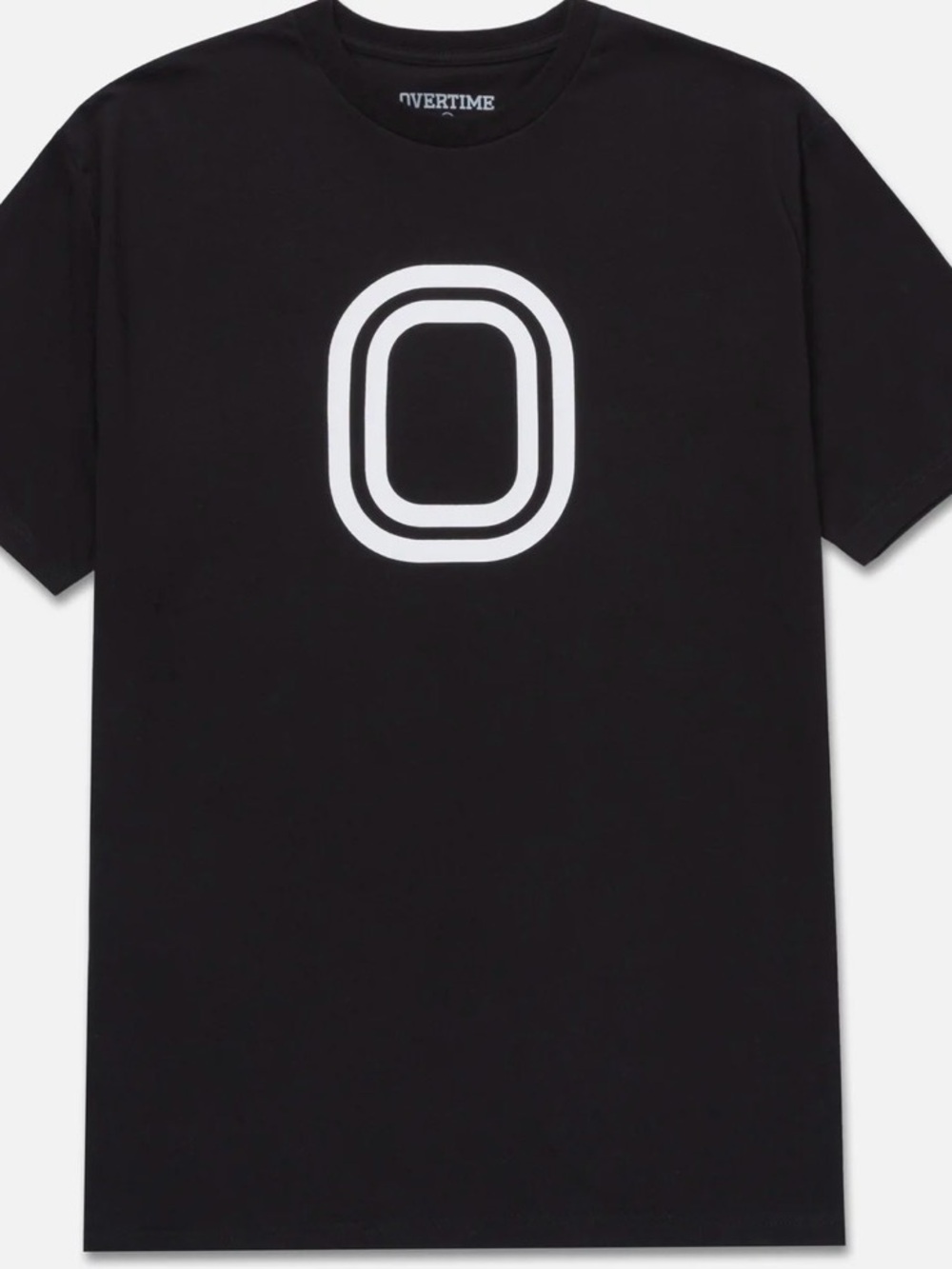OVERTIME logo black short sleeve T size | large